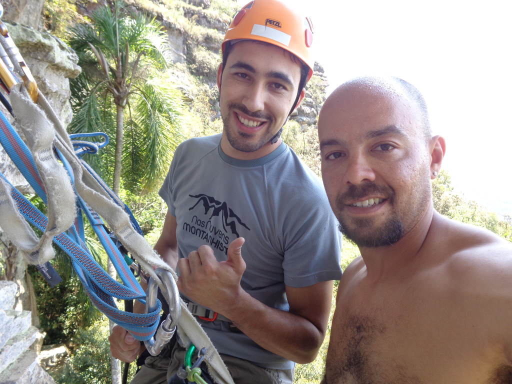 Eu e o Lucas na parada da Variante Brasilia