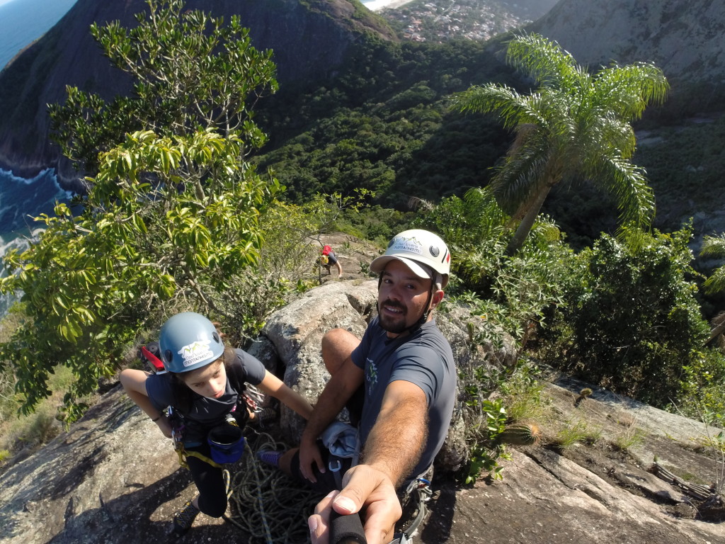 Quarta enfiada da escalada