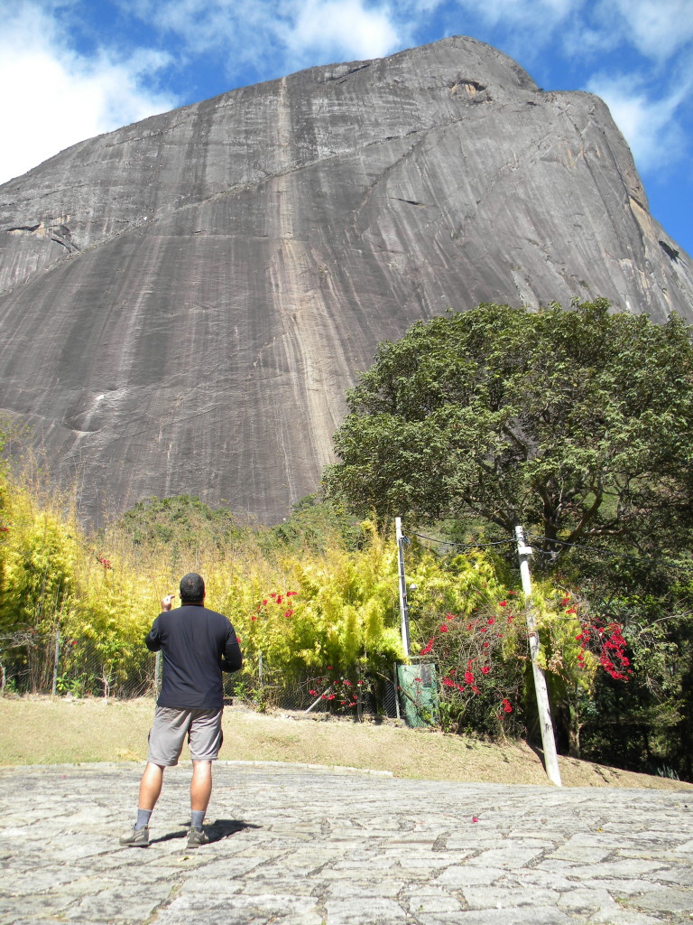 No dia anterior fomos reconhecer a via