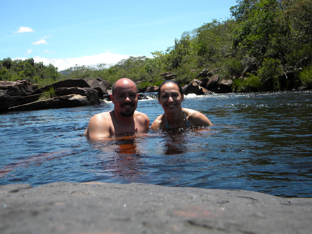 E como ninguém é de ferro um mergulho pra se despedir da Serra do Cipó.