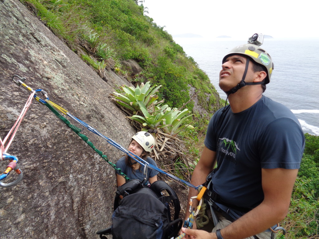 Alisson e Carolzinha concentrados na escalada do Romulo