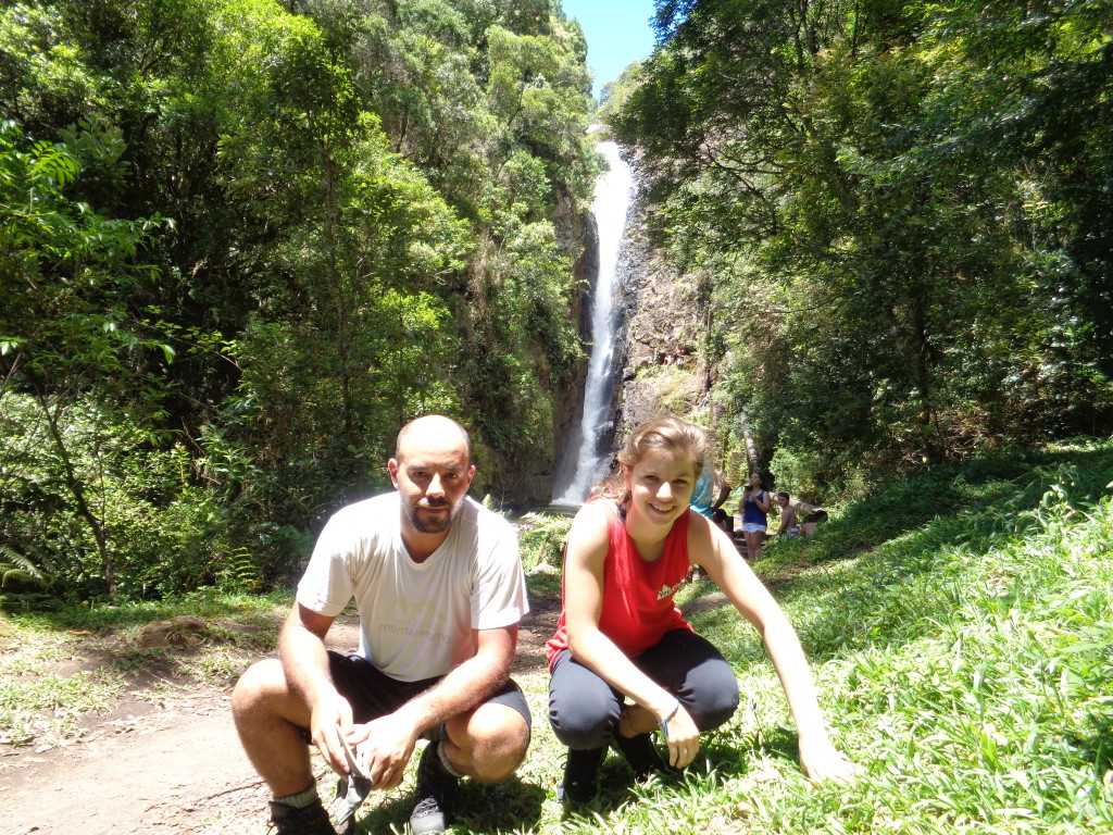 Final da escalada, Cascata Paraíso ao fundo