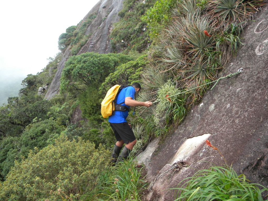 Visita no setor de escalada do Itapiroca.