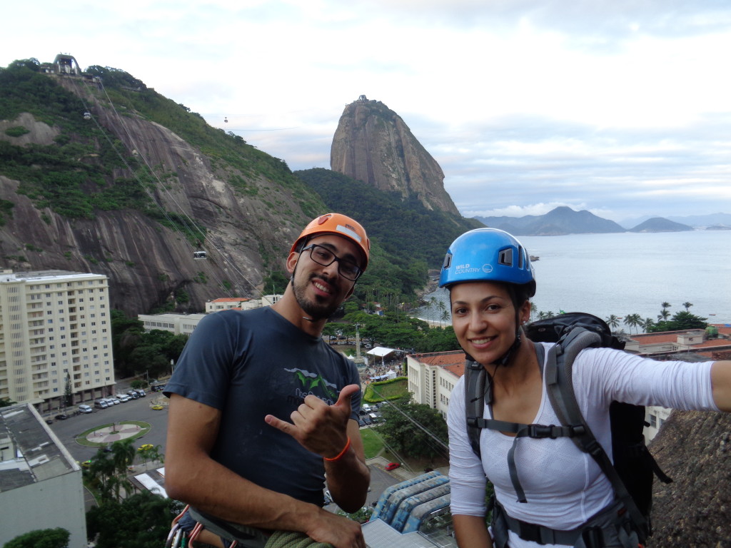 Lucas e Michelle, Pão de Açúcar ao fundo