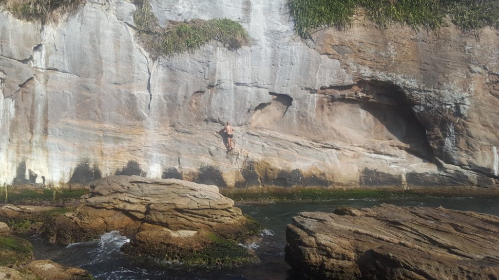 Tentando escalar o psicobloc.