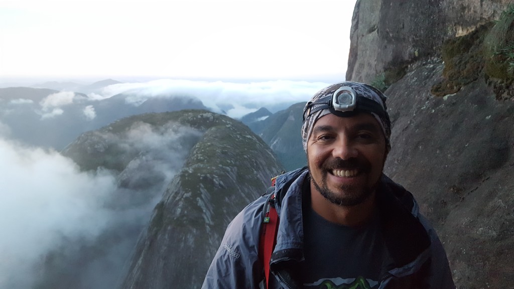 Cara de quem teve um bom dia de escalada