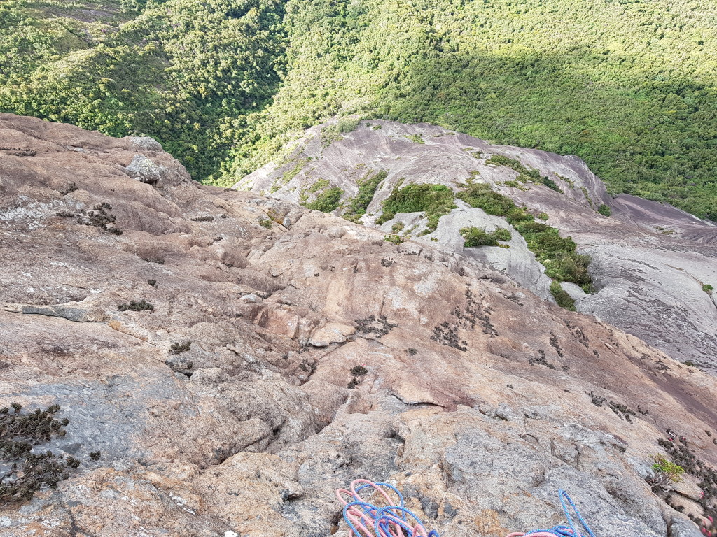 Muita parede já escalada.