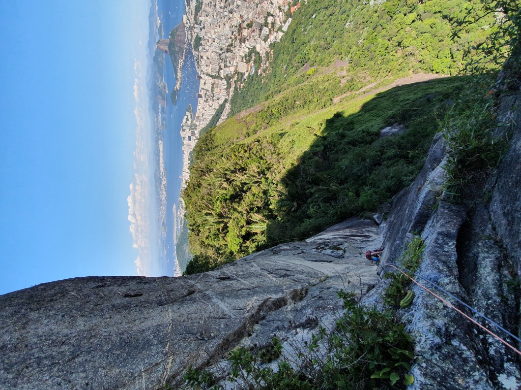 Visual durante a escalada