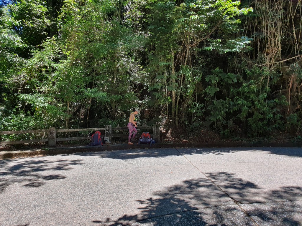 Inicio da trilha saindo da estrada.