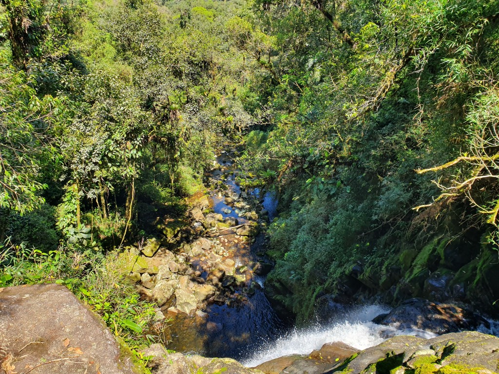 Cachoeira vista de cima